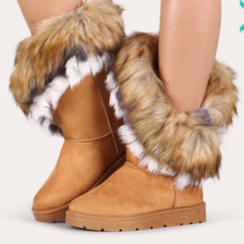 Tan Faux Fur Boots | MAKE A OFFER